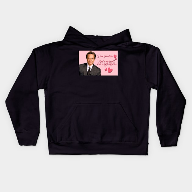 Josh Lyman Valentine's Card Kids Hoodie by baranskini